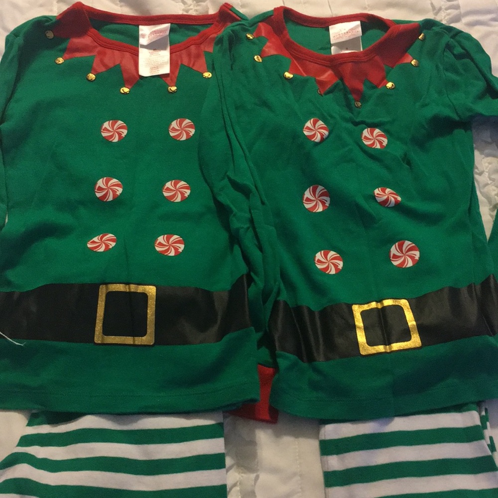 Kids elf pajamas from target
